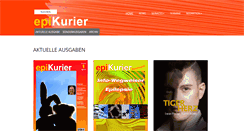 Desktop Screenshot of epikurier.de